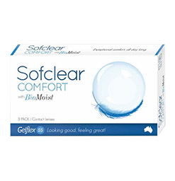 Sofclear Comfort with BioMoist Monthly Lenses - Not Available Sofclear Comfort with BioMoist Monthly Lenses - Not Available